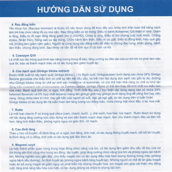 Viên uống Cevinton Forte giúp bổ sung dưỡng chất cho não, tăng cường lưu thông máu (30 viên)