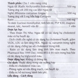 Thuốc Cholestin Danapha phòng ngừa xơ vữa động mạch, cao huyết áp (50 viên)