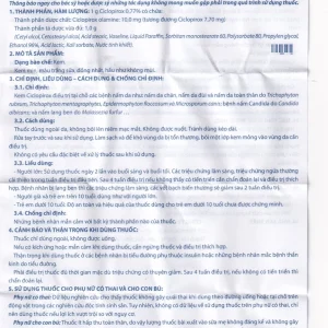 Kem bôi da Ciclopirox 0,77% VCP điều trị nấm da chân, nấm da đùi và nấm da toàn thân (15g)