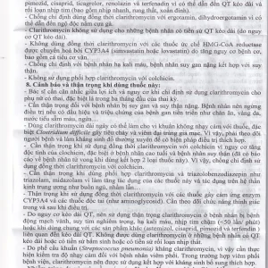 Thuốc Clarithromycin 500mg Quapharco điều trị nhiễm khuẩn đường hô hấp (2 vỉ x 5 viên)