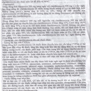 Thuốc Clarithromycin 500mg Quapharco điều trị nhiễm khuẩn đường hô hấp (2 vỉ x 5 viên)