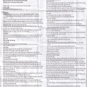 Thuốc Gliclada 60mg KRKA điều trị bệnh tiểu đường (2 vỉ x 15 viên)