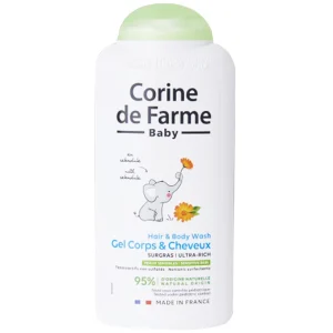 Gel gội và tắm cho bé Corine De Farme Hair And Body Wash dành cho mọi loại da (250ml)