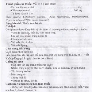 Kem bôi da Cortipharm 8g Spharm điều trị viêm da tiếp xúc, chốc lỡ, viêm nang lông