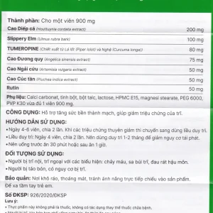 Viên uống Cotripro Thái Minh hỗ trợ tăng sức bền thành mạch, giảm triệu chứng của trĩ (2 vỉ x 10 viên)