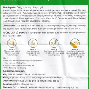 Gel Cotripro Thái Minh hỗ trợ cho người bị trĩ, táo bón, nứt hoặc đau rát hậu môn (25g)