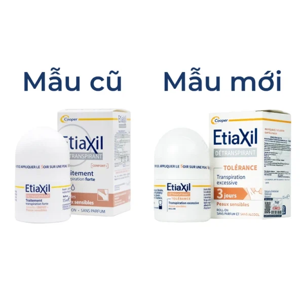 Lăn khử mùi EtiaXil Détranspirant Tolérance Transpiration excessive 15ml đặc trị dành cho da siêu nhạy cảm