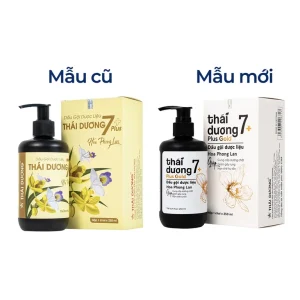 Dầu gội dược liệu Thái Dương 7 Plus Gold Sao Thái Dương sạch gàu, giảm ngứa và rụng tóc (250ml)
