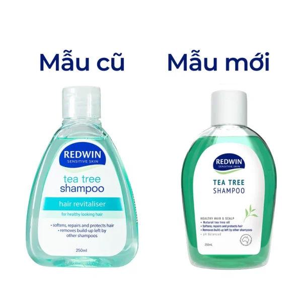 Dầu gội REDWIN Tea Tree Shampoo 250ml giảm những triệu chứng ngứa, gàu, vảy, nấm da đầu