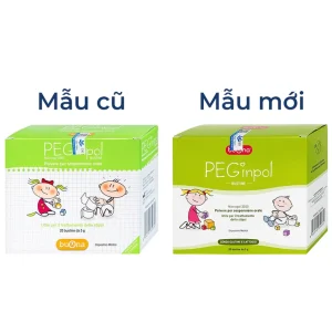Bột pha hỗn dịch nhuận tràng PEGinpol 5g Buona cải thiện tình trạng táo bón cho trẻ (20 gói)