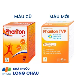 Viên uống Phariton TVPharma hỗ trỡ tăng cường sức khỏe, nâng cao sức đề kháng (12 vỉ x 5 viên)