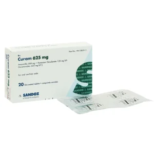 Thuốc Curam 625mg Sandoz điều trị nhiễm khuẩn (5 vỉ x 4 viên)