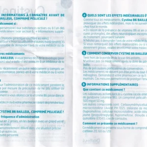 Thuốc Cystine B6 500mg Galeniques Vernin điều trị các bệnh lý liên quan đến tóc và loạn dưỡng móng (20 viên)