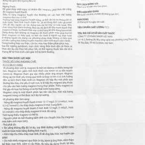 Viên nén Magne-B6 Corbière Sanofi điều trị thiếu magnesi riêng biệt hay kết hợp (5 vỉ x 10 viên)