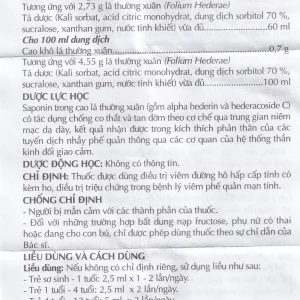 Dung dịch Danospan Danapha điều trị viêm đường hô hấp cấp tính có kèm ho (100ml)