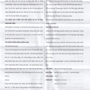 Thuốc Deslora 5mg giảm các triệu chứng dị ứng theo mùa và viêm mũi dị ứng (3 vỉ x 10 viên)