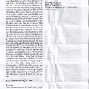 Thuốc Desloratadine 5mg Genepharm giảm các triệu chứng viêm mũi dị ứng, mày đay (2 vỉ x 15 viên)