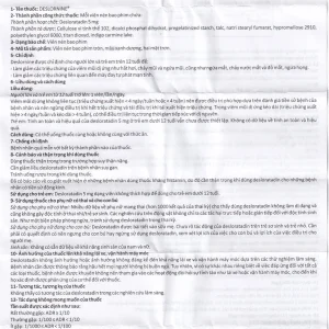 Thuốc Deslornine Abbott 5mg Làm giảm các triệu chứng của viêm mũi dị ứng (3 vỉ x 10 viên)