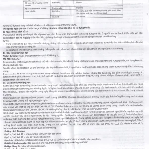 Thuốc Deslornine Abbott 5mg Làm giảm các triệu chứng của viêm mũi dị ứng (3 vỉ x 10 viên)