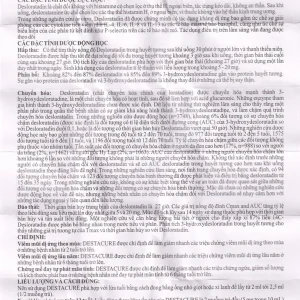Siro Destacure 2.5mg/5ml Gracure điều trị viêm mũi dị ứng theo mùa và lâu năm, mày đay tự phát mãn tính (60ml)