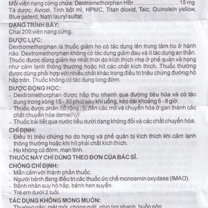 Thuốc Dexipharm 15 Imexpharm điều trị triệu chứng ho (200 viên)