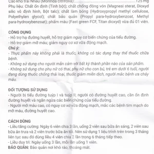 Viên uống Diatema Tuệ Linh hỗ trợ hạ đường huyết, giảm mỡ máu (60 viên)