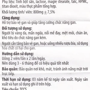 Viên uống Diệp Hạ Châu Kingphar hỗ trợ bảo vệ gan, tăng cường chức năng gan (60 viên)