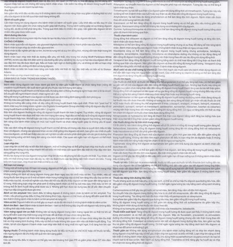 Thuốc DigoxineQualy Dược 3-2 điều trị suy tim sung huyết, rung nhỉ (1 vỉ x 30 viên)