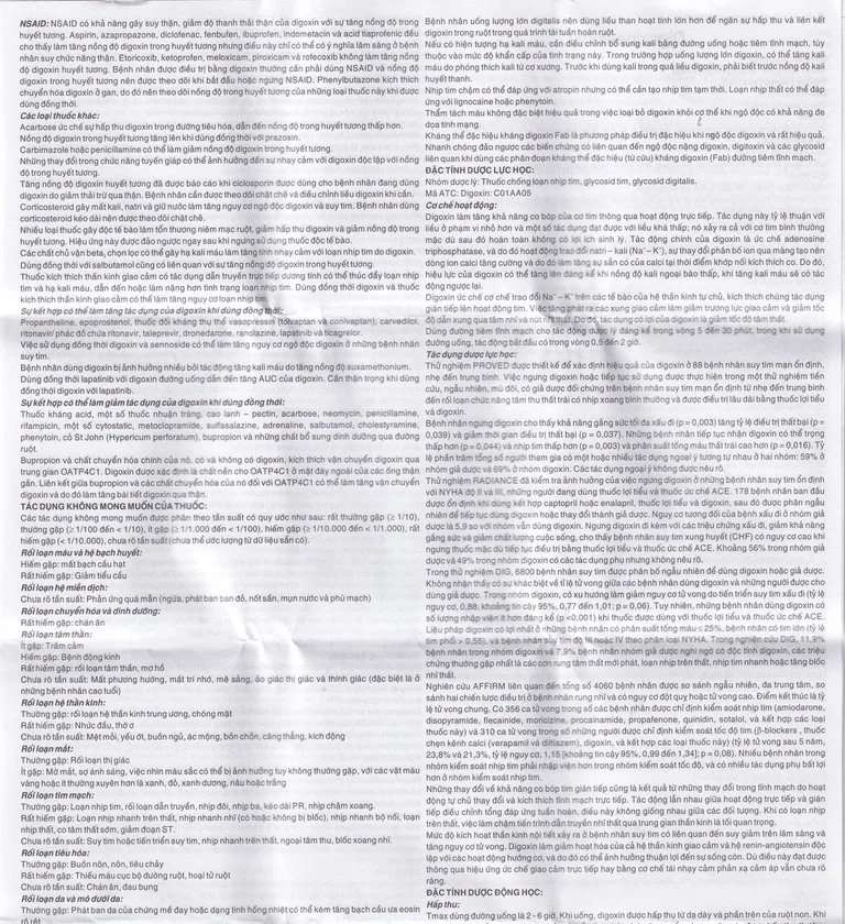 Thuốc DigoxineQualy Dược 3-2 điều trị suy tim sung huyết, rung nhỉ (1 vỉ x 30 viên)