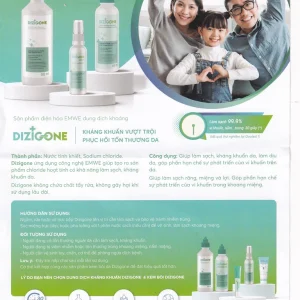 Xịt kháng khuẩn khử mùi Dizigone 100ml Terrapharm hỗ trợ vết thương mau lành