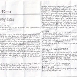 Thuốc DogmaKern 50mg capsules điều trị tâm thần phân liệt cấp và mạn tính (2 vỉ x 15 viên)