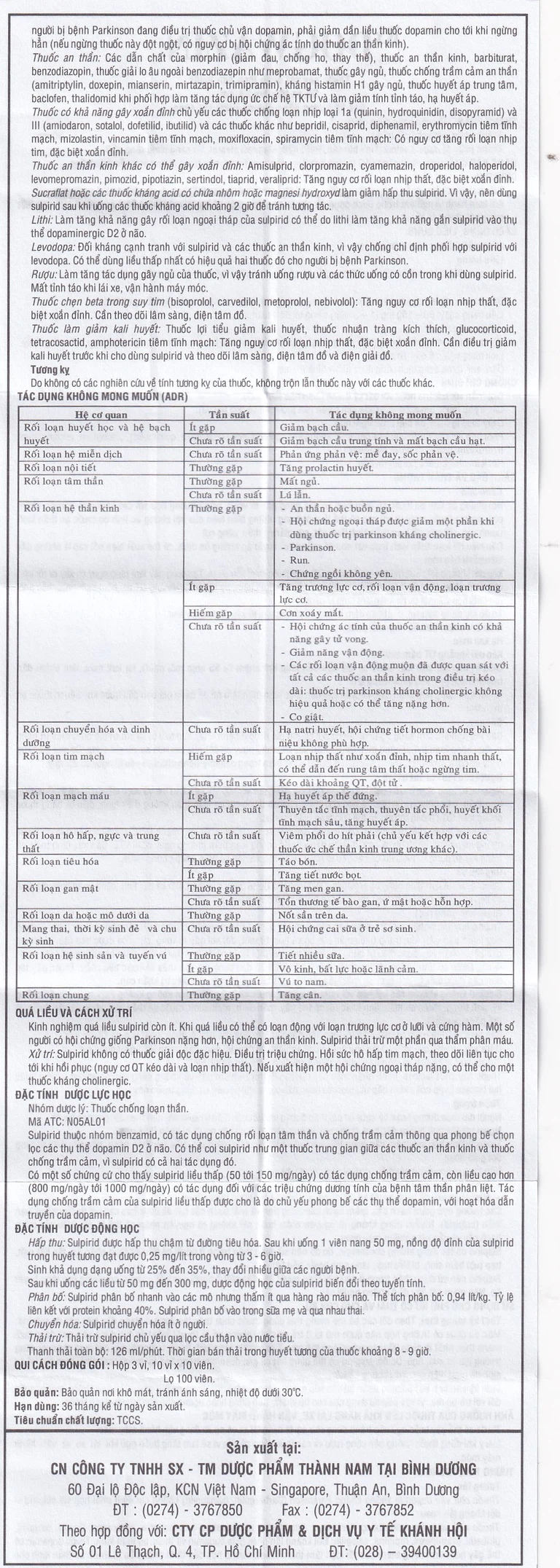 Thuốc Dogwazin Thành Nam điều trị các triệu chứng lo âu, rối loạn hành vi nặng (3 vỉ x 10 viên)