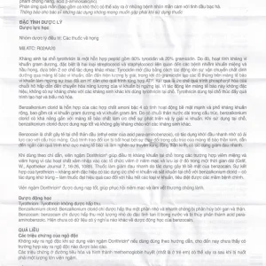 Viên ngậm Dorithricin Hyphens điều trị các triệu chứng nhiễm khuẩn miệng, họng (20 viên)