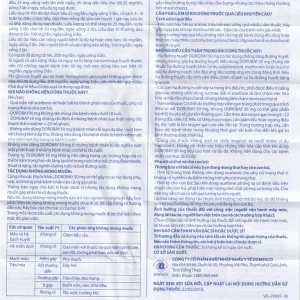 Thuốc Dorobay 50mg Domesco điều trị đái tháo đường típ 2 (3 vỉ x 10 viên)