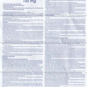 Thuốc Doxycyclin 100mg Domesco điều trị nhiễm khuẩn (10 vỉ x 10 viên)