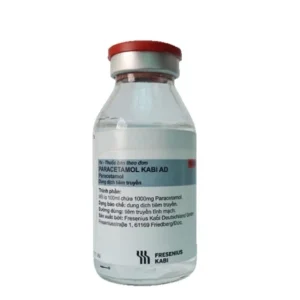 Dung dịch tiêm truyền Paracetamol 1000mg Fresenius Kabi điều trị cơn đau vừa và nhẹ, các trạng thái sốt (100ml)