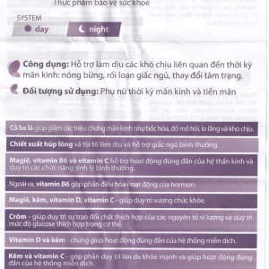 Viên uống Duo-Fem NP Pharma hỗ trợ làm dịu các khó chịu liên quan đến thời kì mãn kinh (2 vỉ x 28 viên)