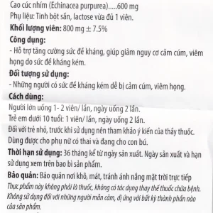 Viên uống Echina Kingphar hỗ trợ tăng cường sức đề kháng (30 viên)