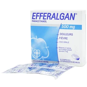 Viên sủi Efferalgan 500mg UPSA SAS giảm đau, hạ sốt (4 vỉ x 4 viên)