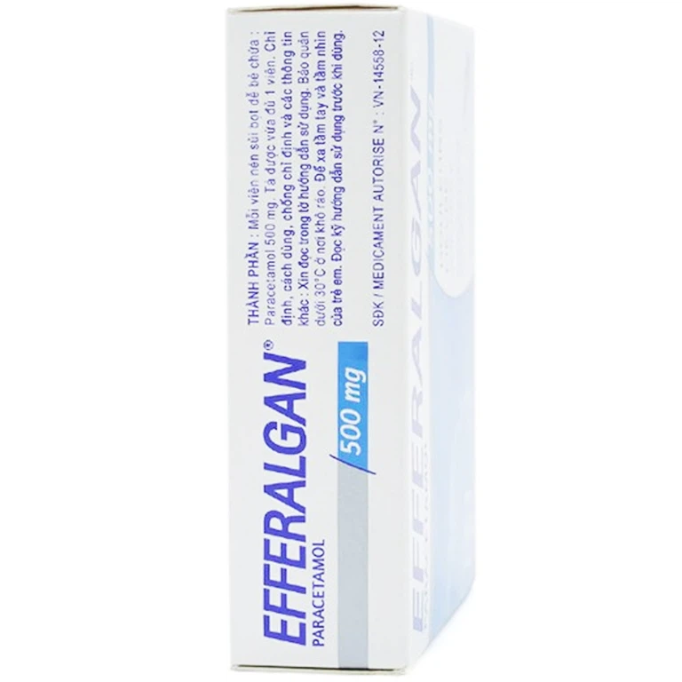 Viên sủi Efferalgan 500mg UPSA SAS giảm đau, hạ sốt (4 vỉ x 4 viên)