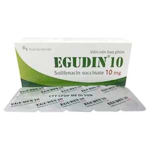 Thuốc Egudin 10 Medisun điều trị triệu chứng tiểu không tự chủ do tiểu són (3 vỉ x 10 viên)