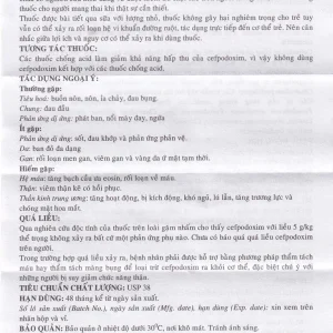 Thuốc Emfoxim 200Mg Incepta điều trị các trường hợp nhiễm khuẩn từ nhẹ đến trung bình (2 vỉ x 6 viên)