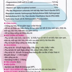 Viên uống Emmats TW3 hỗ trợ giảm nguy cơ lão hóa, cải thiện suy giảm nội tiết tố (2 vỉ x 10 viên)