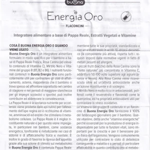 Dung dịch Bouna Energia Oro hỗ trợ bồi bổ sức khỏe, giúp tăng cường thể lực (10 lọ x 10ml)