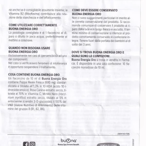 Dung dịch Bouna Energia Oro hỗ trợ bồi bổ sức khỏe, giúp tăng cường thể lực (10 lọ x 10ml)