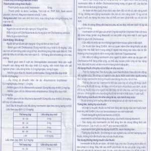 Thuốc Envix 6 Meyer - BPC điều trị giun chỉ Onchocerca, giun lươn ở ruột (2 vỉ x 2 viên)