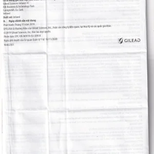 Thuốc Epclusa 400mg/100mg Gilead điều trị viêm gan C mãn tính (28 viên)