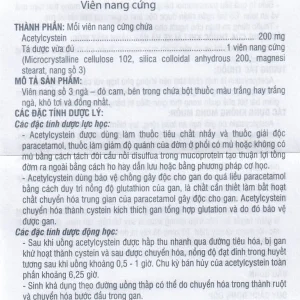 Thuốc Euxamus 200mg Euvipharm tiêu chất nhầy trong bệnh nhầy nhớt (10 vỉ x 10 viên)