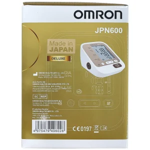 Máy đo huyết áp bắp tay tự động Omron JPN600 công nghệ IntelliWrap, hiển thị kết quả trung bình của 3 lần đo cuối