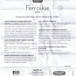 Dung dịch Ferrodue 15ml Buona bổ sung sắt cho cơ thể, giảm nguy cơ thiếu máu